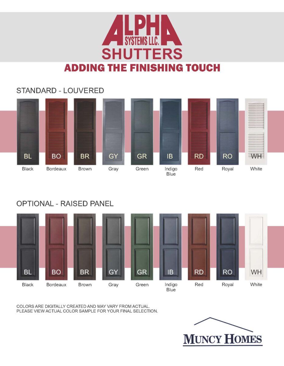 Siding and Roofing Muncy Homes