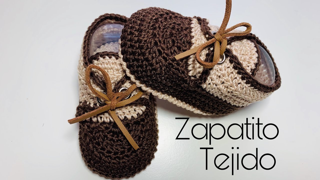 Elegantes zapatitos para bebe tejidos a crochet/Curso tutorial paso a paso