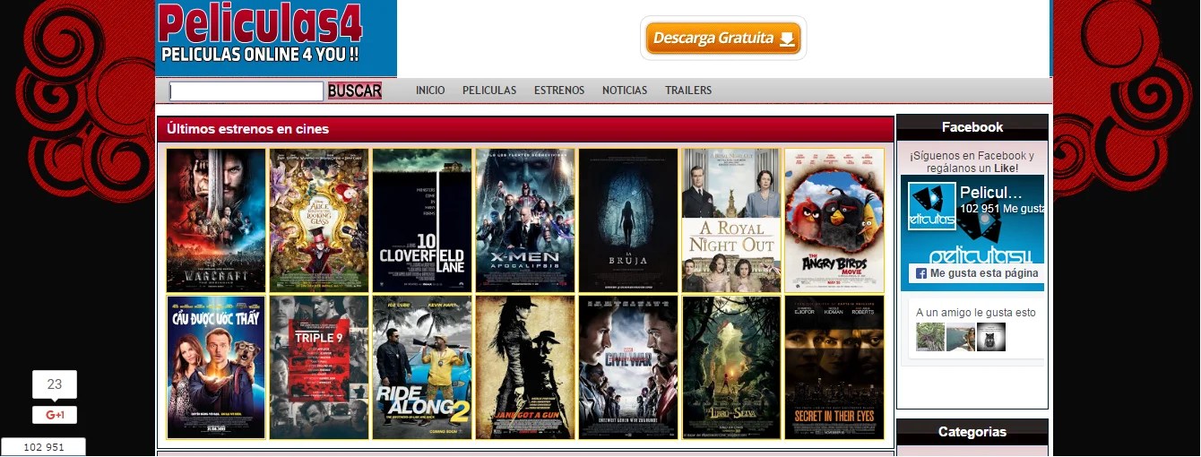 Mejores páginas para ver Películas gratis Cine gratis