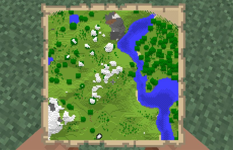 Minecraft Cómo hacer un mapa y un muro de mapas (2019