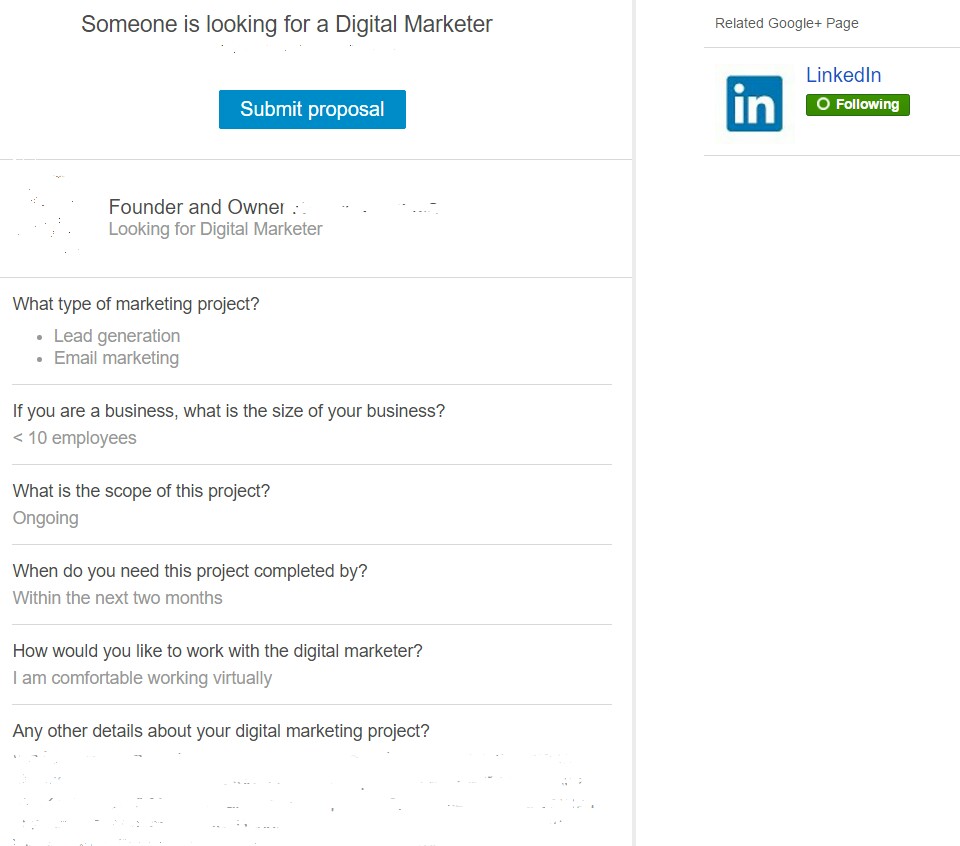 LinkedIn’s Profinder Proposal Request MUNDU Media LLC