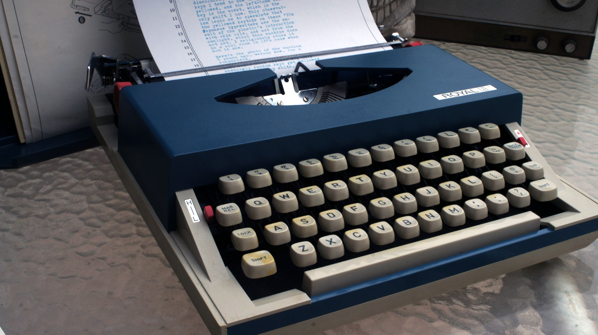 Five Years Later update on Using WD40 to bring an old typewriter