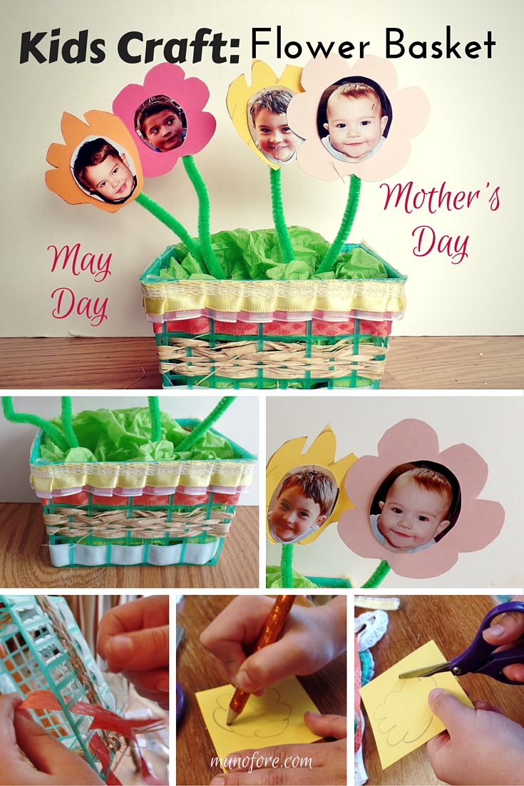 Kids Craft Strawberry Basket Craft for May Munofore