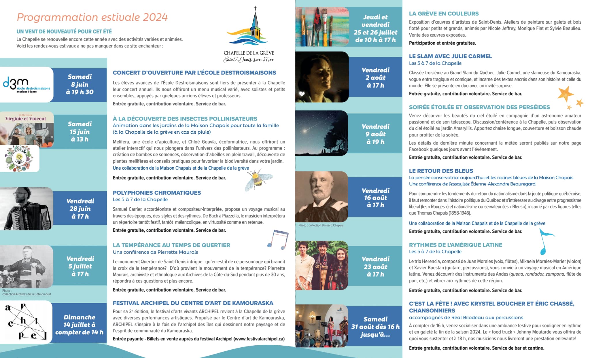 Calendrier des évènements SaintDenisDe La Bouteillerie