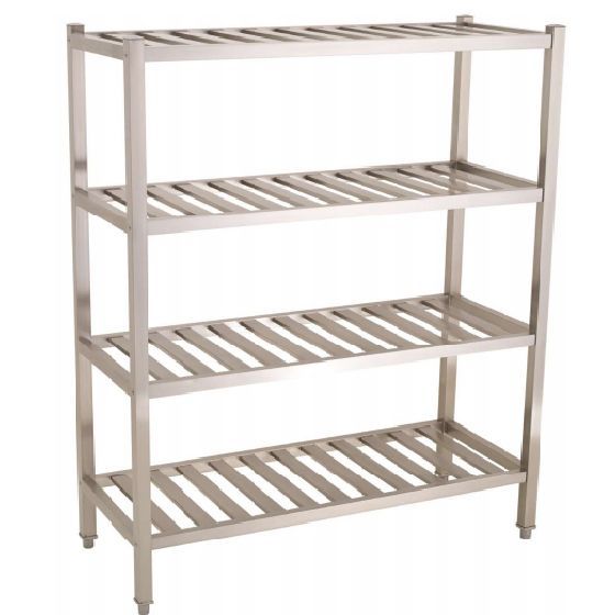 Stainless Steel 4 Tier Shelving Rack SS304 • Murah Kitchen Marketplace