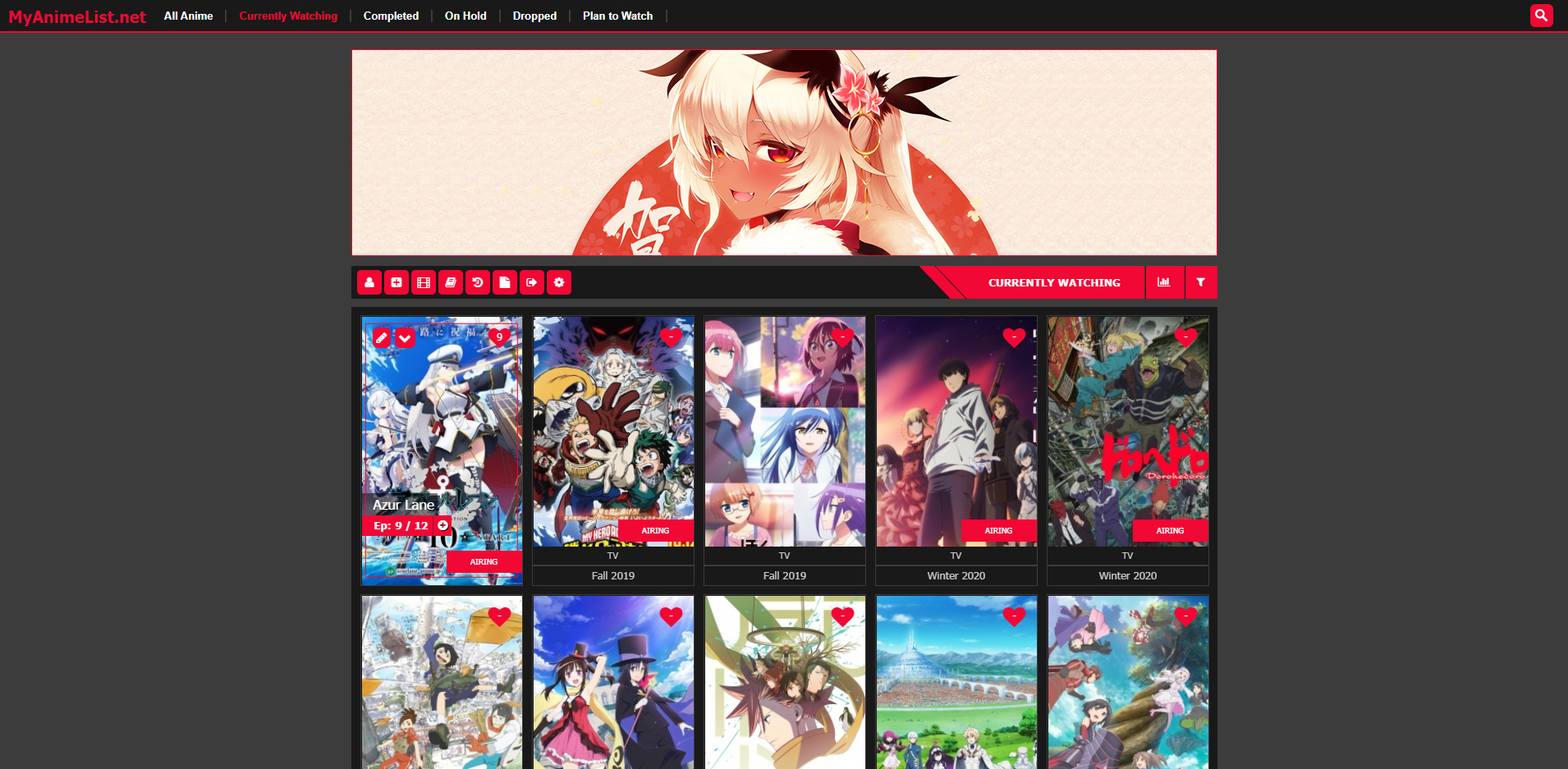 Eorzea Collection CSS theme for MyAnimeList MyAnimeListCSS