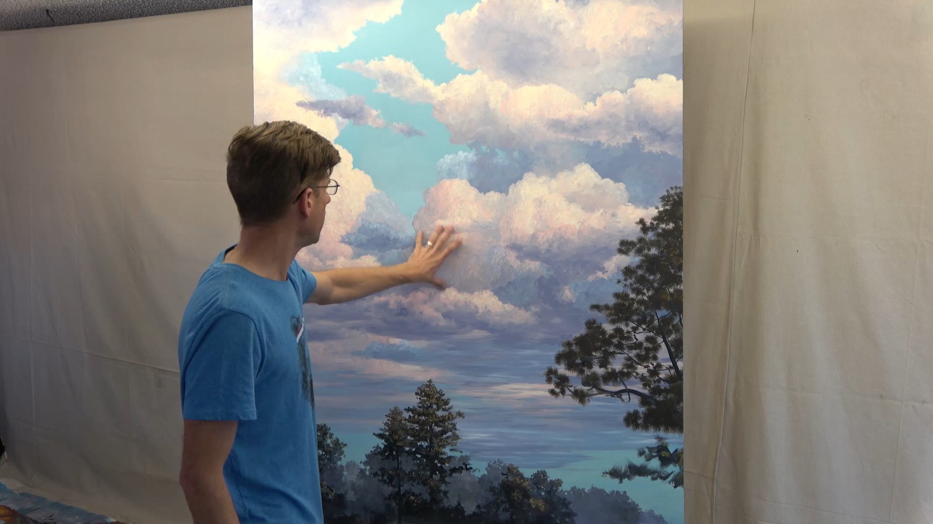 How To Paint Dramatic Clouds Learn with Mural Joe