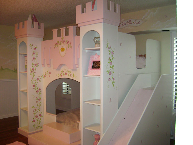 Princess Castle Bed With Slide Home Decorating Ideas