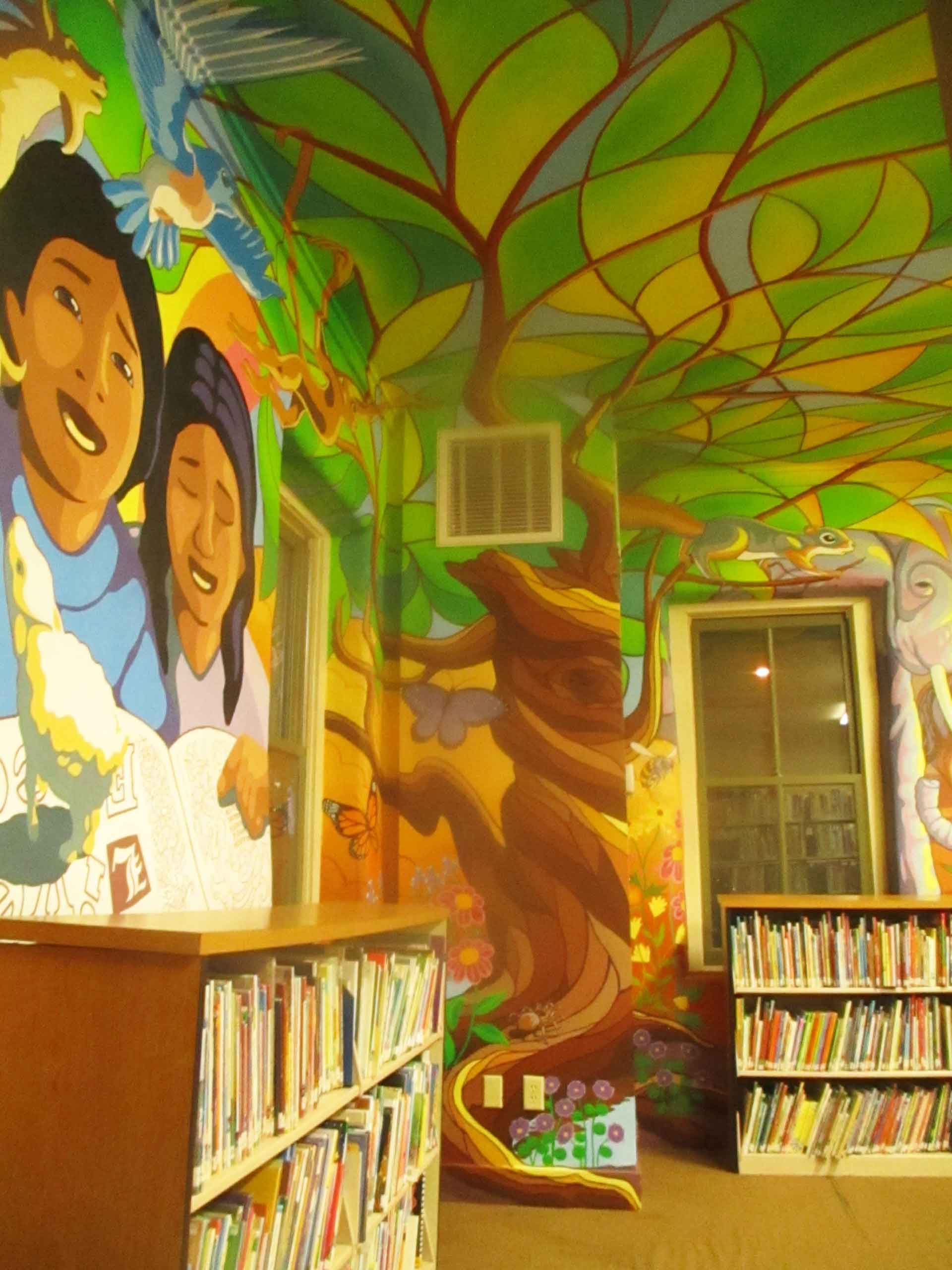 Mural Mice Universal Tuba Paints Mural Public Library, Tuba City Az