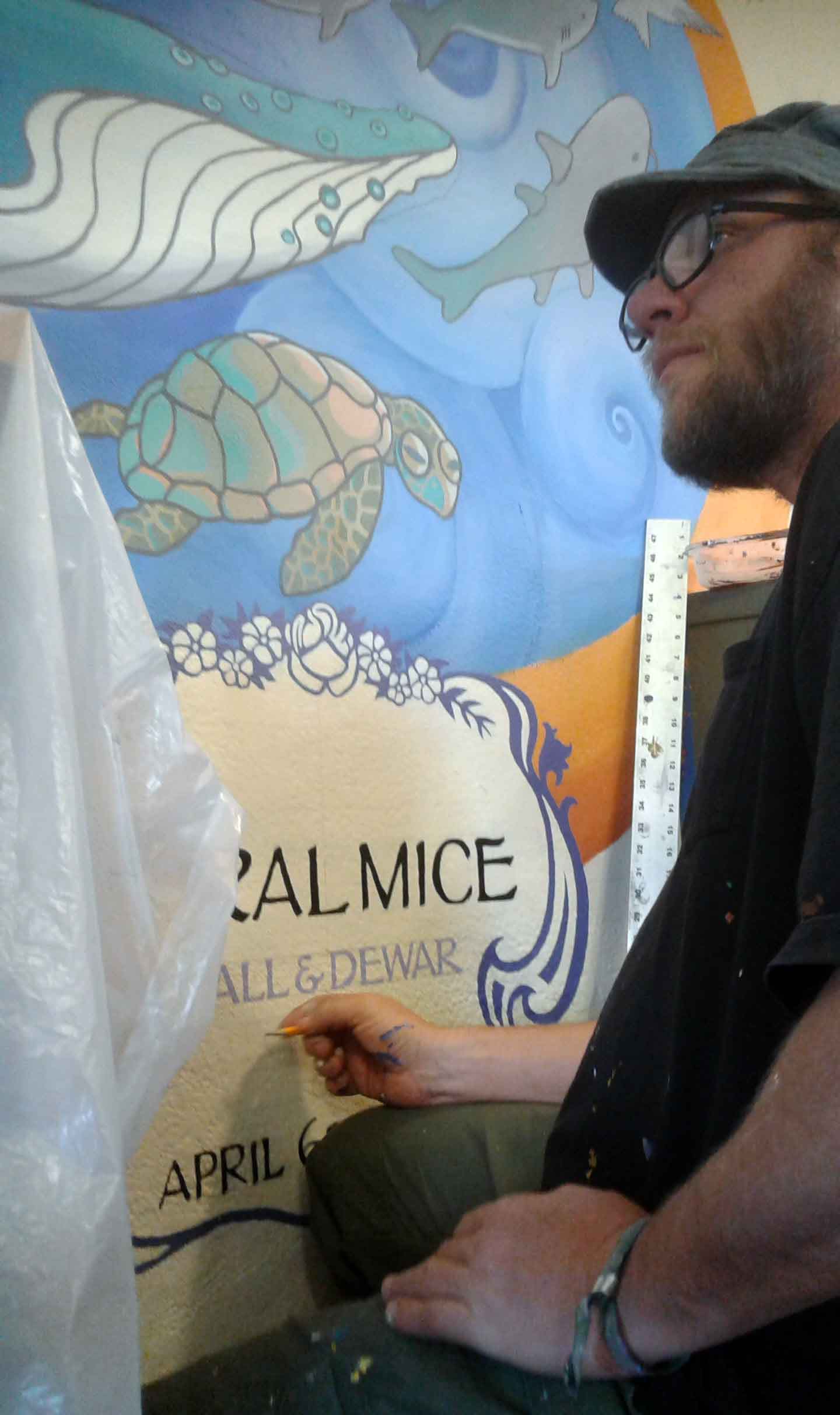 Mural Mice Universal Tuba Paints Mural Public Library, Tuba City Az