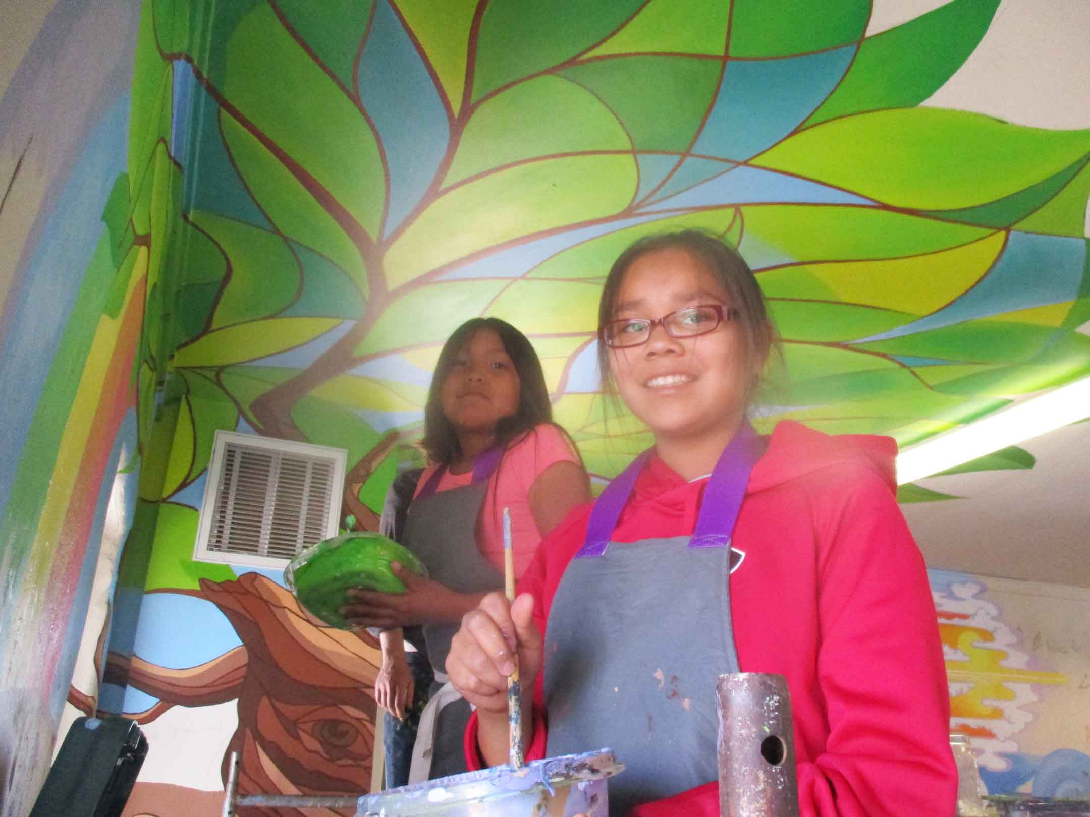 Mural Mice Universal Tuba Paints Mural Public Library, Tuba City Az