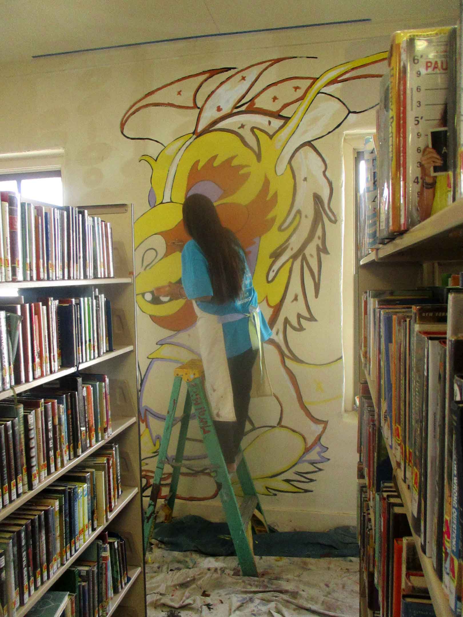 Mural Mice Universal Tuba Paints Mural Public Library, Tuba City Az