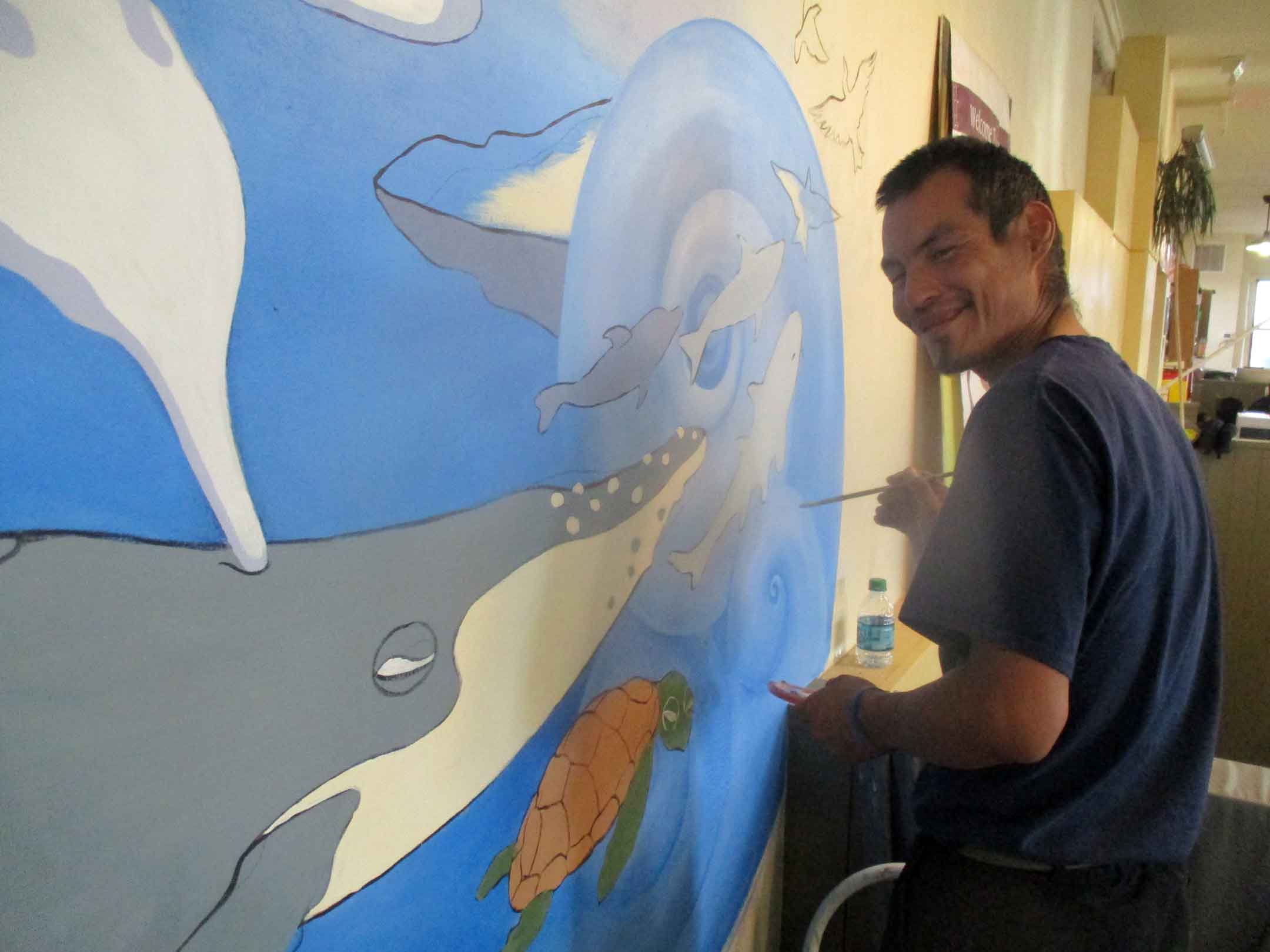 Mural Mice Universal Tuba Paints Mural Public Library, Tuba City Az