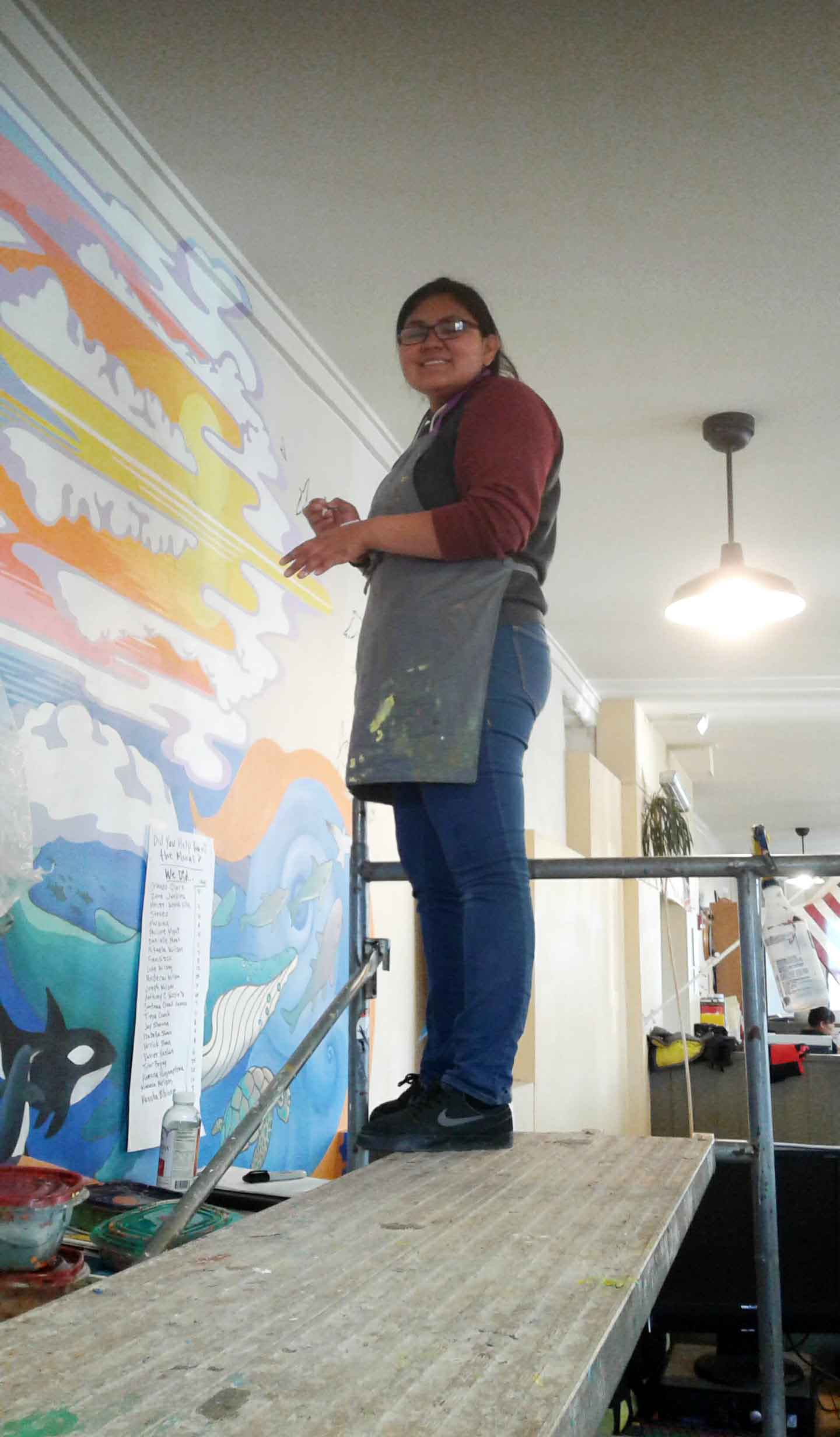 Mural Mice Universal Tuba Paints Mural Public Library, Tuba City Az