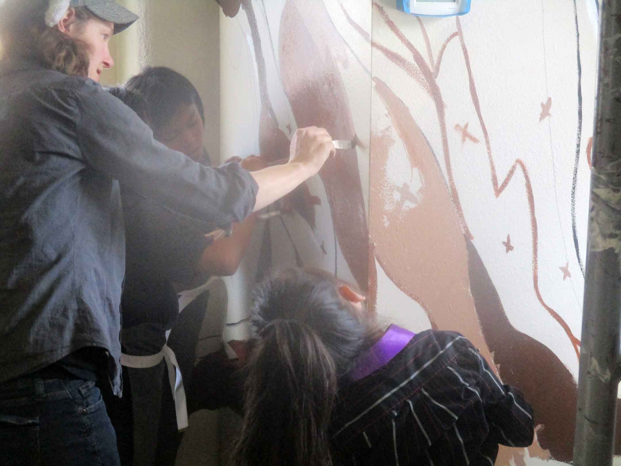 Mural Mice Universal Tuba Paints Mural Public Library, Tuba City Az