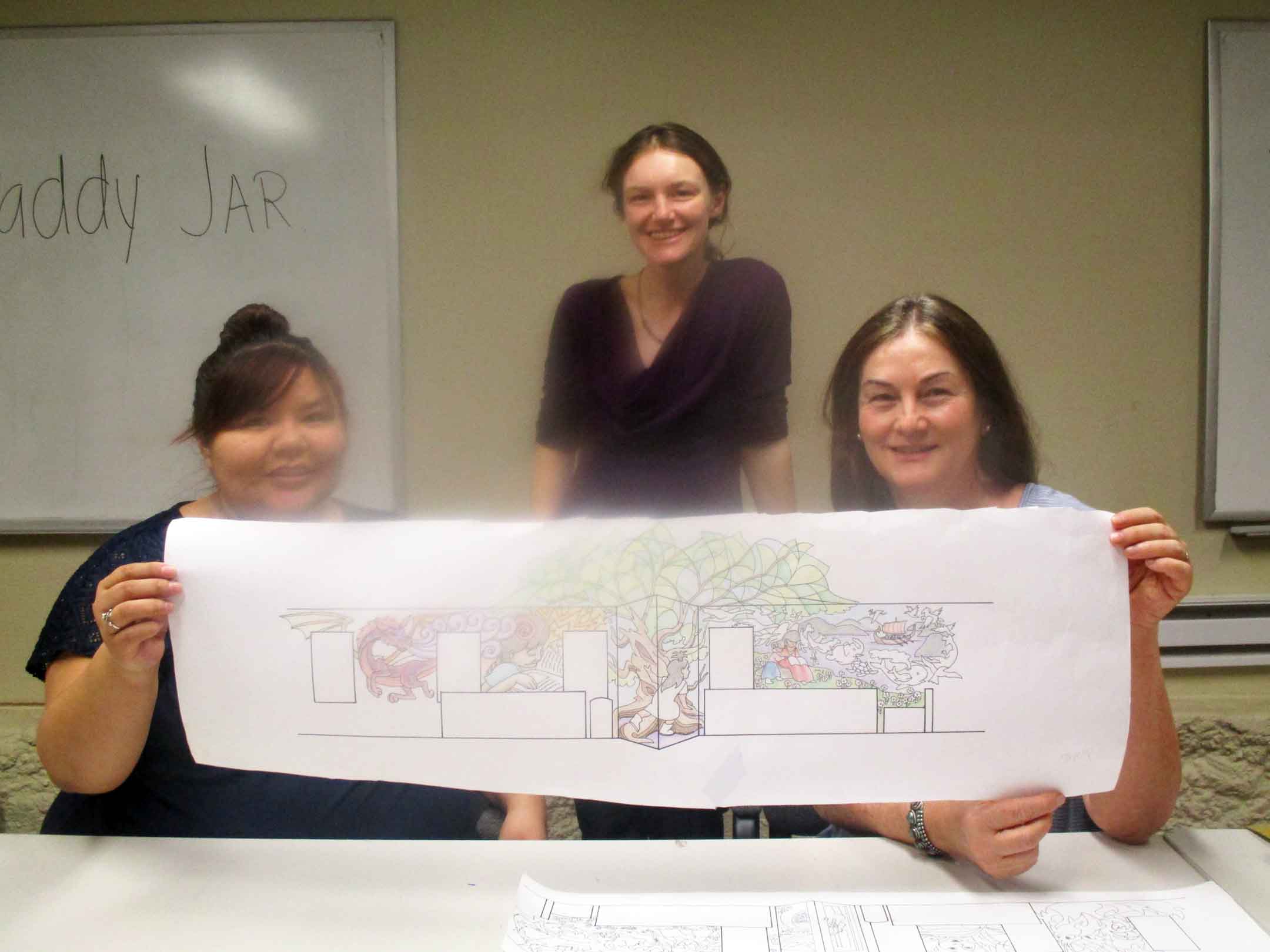 Mural Mice Universal Tuba Paints Mural Public Library, Tuba City Az