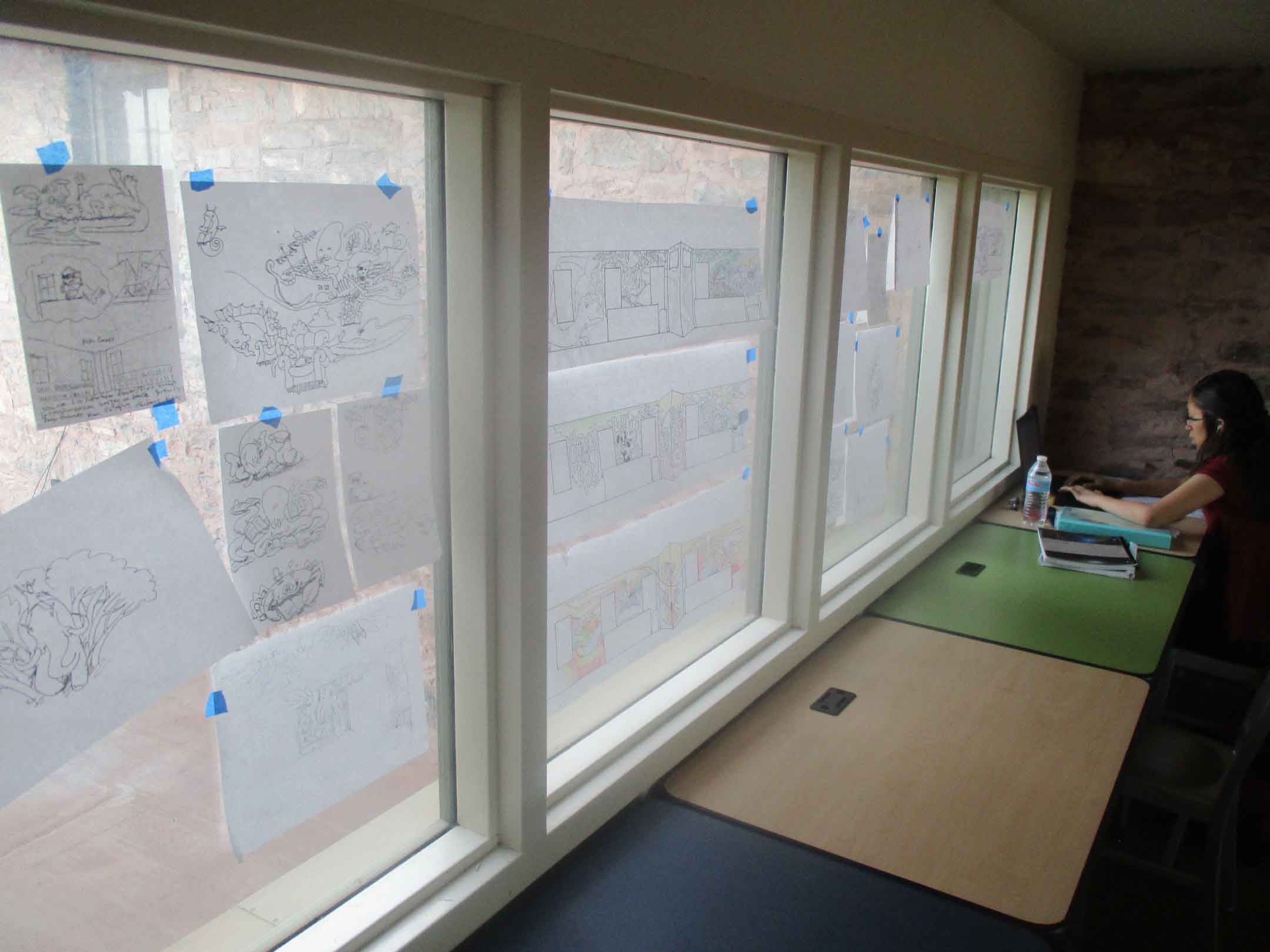 Mural Mice Universal Tuba Paints Mural Public Library, Tuba City Az