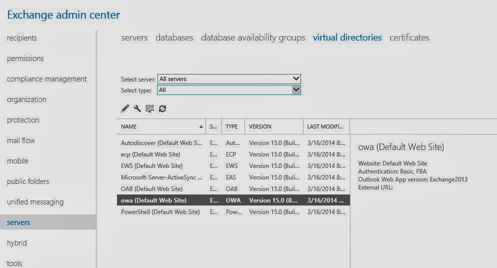 Exchange 2013 OWA Authentication Method Murat Delibal
