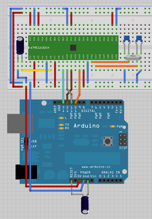 Monday Experiment: Bootloading an ATmega32u4 with Arduino | Murchlabs