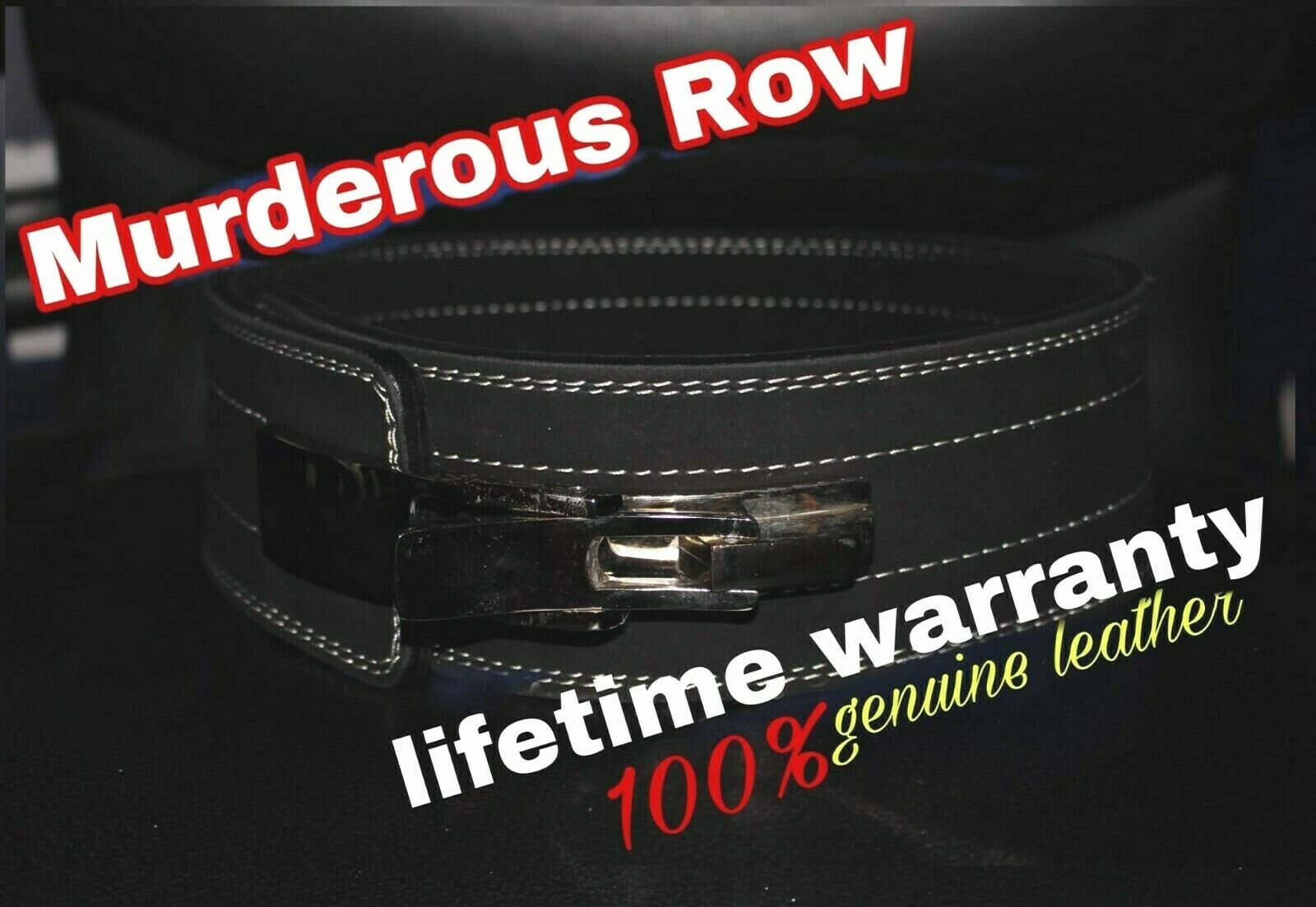 Murderous Row Lever Belt 10mm Powerlifting BLACK Belt LIFETIME
