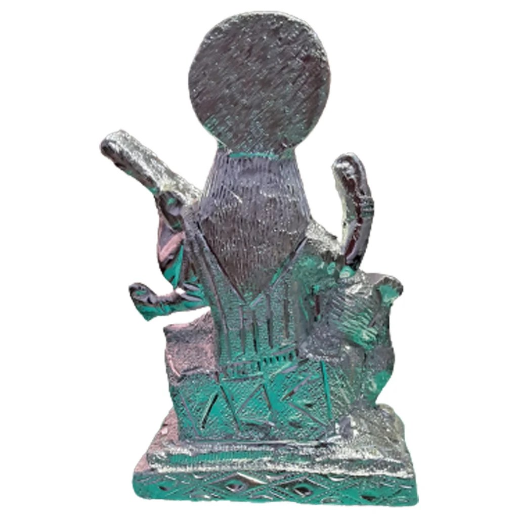 White Mata Rani Murti Pure White Metal Murliwale