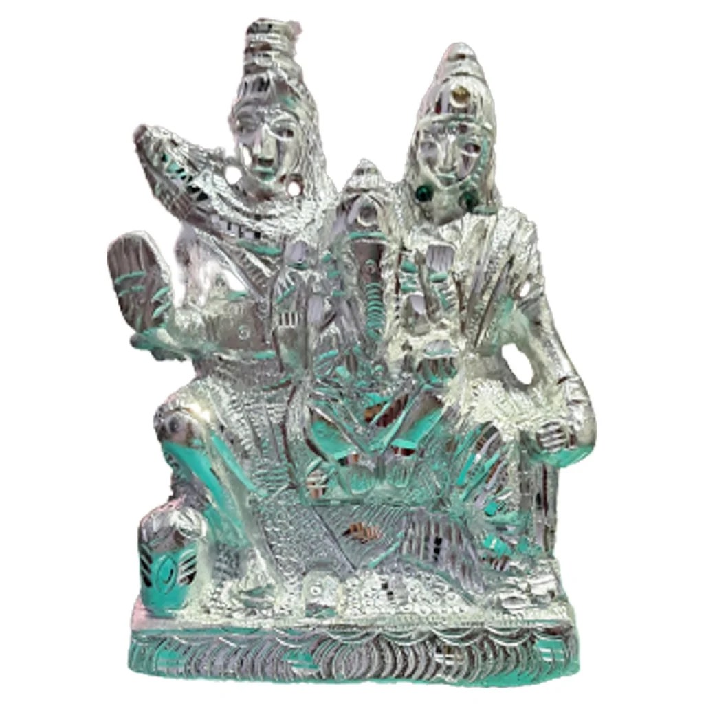 White Mata Rani Murti Pure White Metal Murliwale