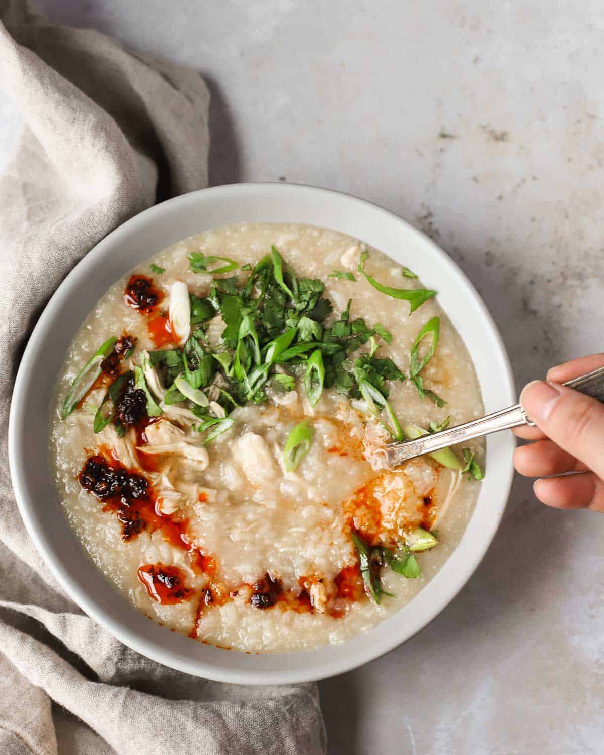 Easy Chicken Congee Cháo Gà
