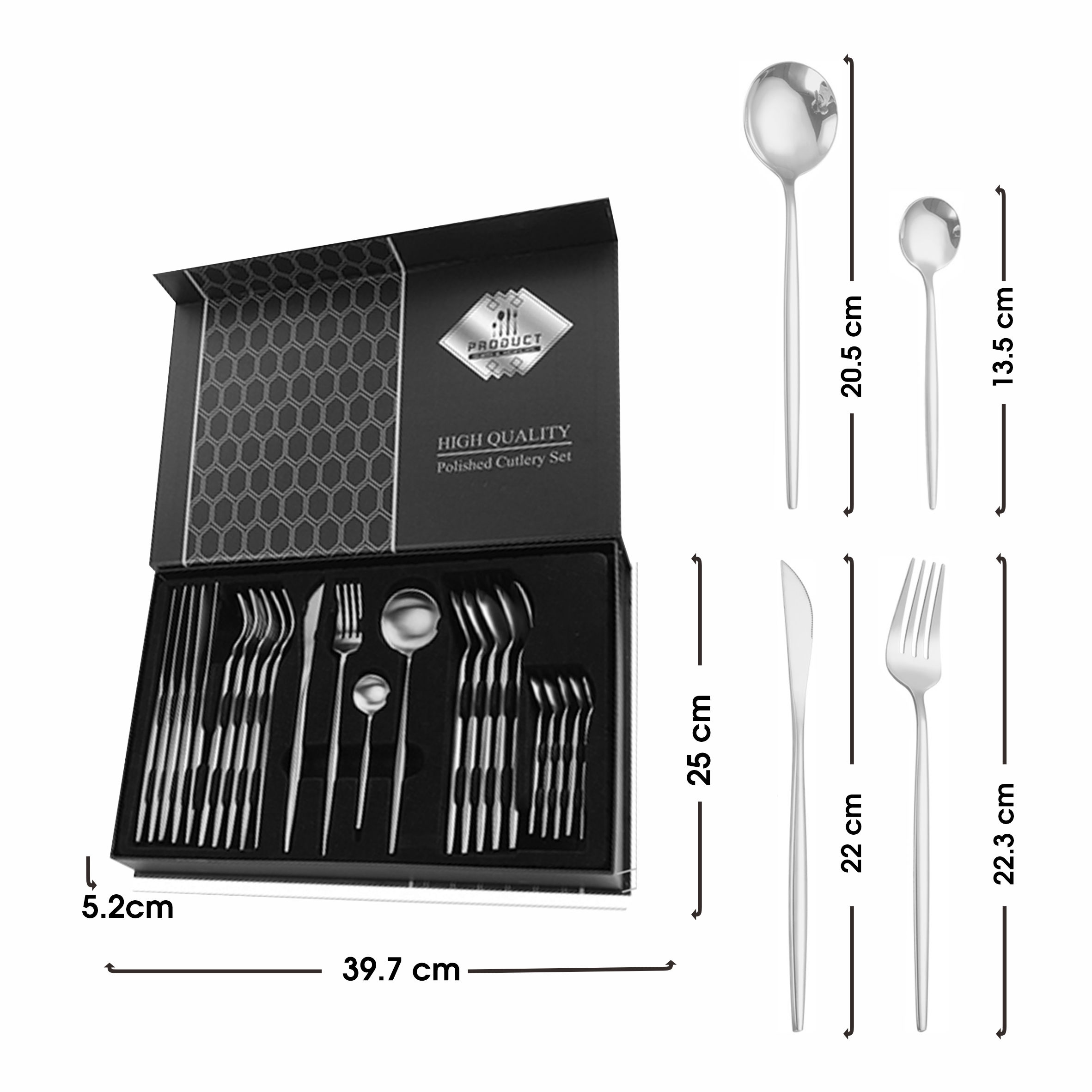 24 Pcs Korean Cutlery Set Muro Home