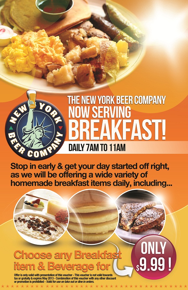 The New York Beer Company Now Serving Breakfast MurphGuide NYC Bar