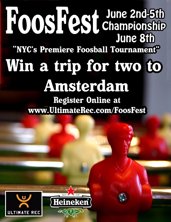 FoosFest 2014 NYC's Premiere Foosball Tournament MurphGuide NYC Bar