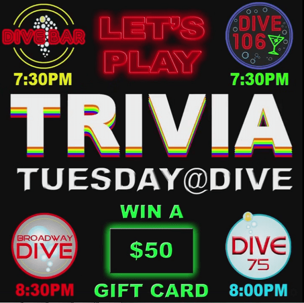 Trivia Nights at The Dive Bars MurphGuide NYC Bar Guide