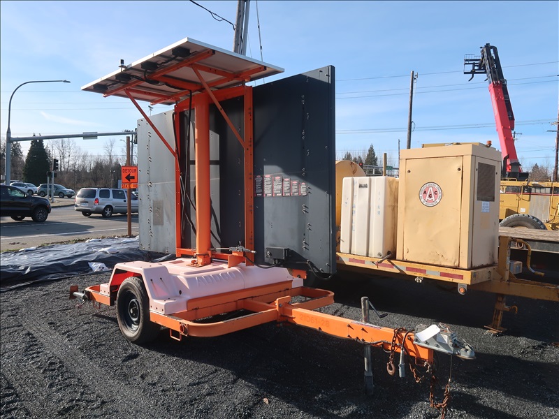 2006 ADDCO DH1000 TRAILER MOUNTED MESSAGE BOARD MARYSVILLE HEAVY