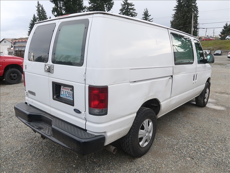 2008 FORD E250 CARGO VAN KENMORE HEAVY EQUIPMENT, CONTRACTORS