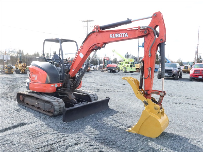 2018 KUBOTA U554 MINI HYDRAULIC EXCAVATOR MARYSVILLE HEAVY EQUIPMENT