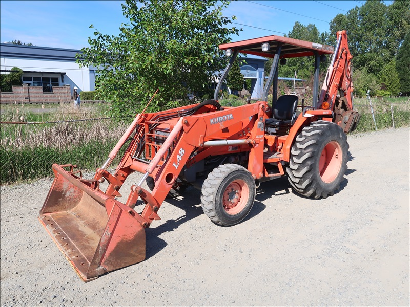 2004 KUBOTA L48 4WD LOADER BACKHOE KENMORE HEAVY EQUIPMENT