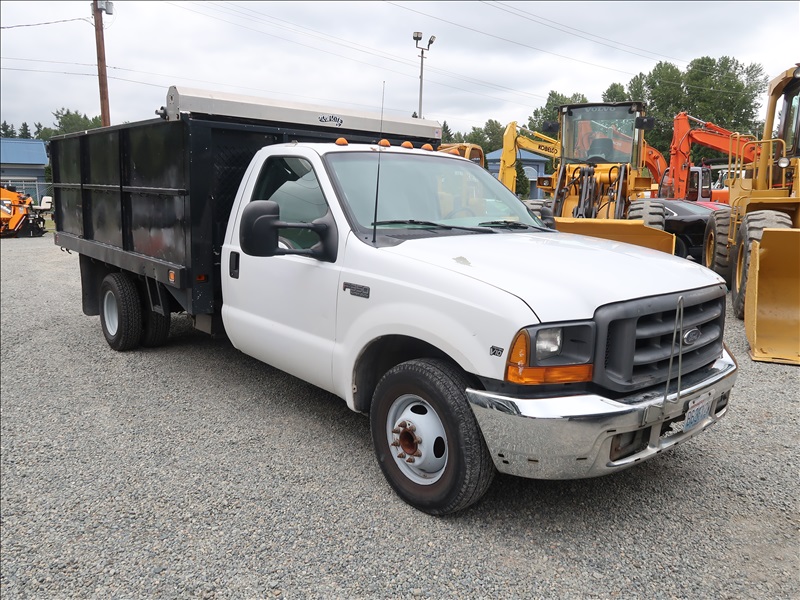 1999 FORD F350 FLATBED DUMP KENMORE HEAVY EQUIPMENT, CONTRACTORS