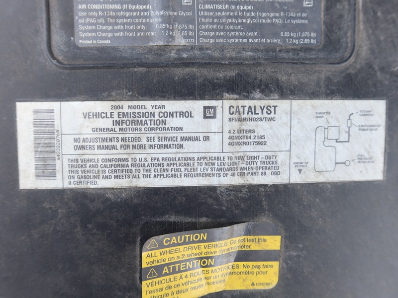 2004 BUICK RAINIER SUV AWD MARYSVILLE HEAVY EQUIPMENT, CONTRACTORS