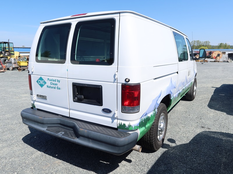 2013 FORD E250 CARGO VAN CNG MARYSVILLE HEAVY EQUIPMENT, CONTRACTORS