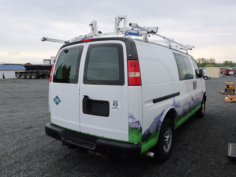 2013 CHEV 2500 CARGO VAN CNG MARYSVILLE HEAVY EQUIPMENT, CONTRACTORS