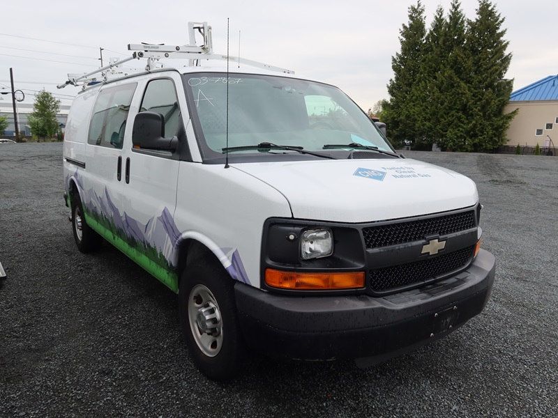 2013 CHEV 2500 CARGO VAN CNG MARYSVILLE HEAVY EQUIPMENT, CONTRACTORS