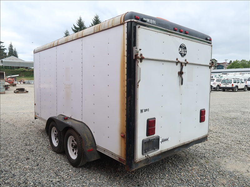 1995 WELLS CARGO CW142102 T/A ENCLOSED TRAILER KENMORE HEAVY