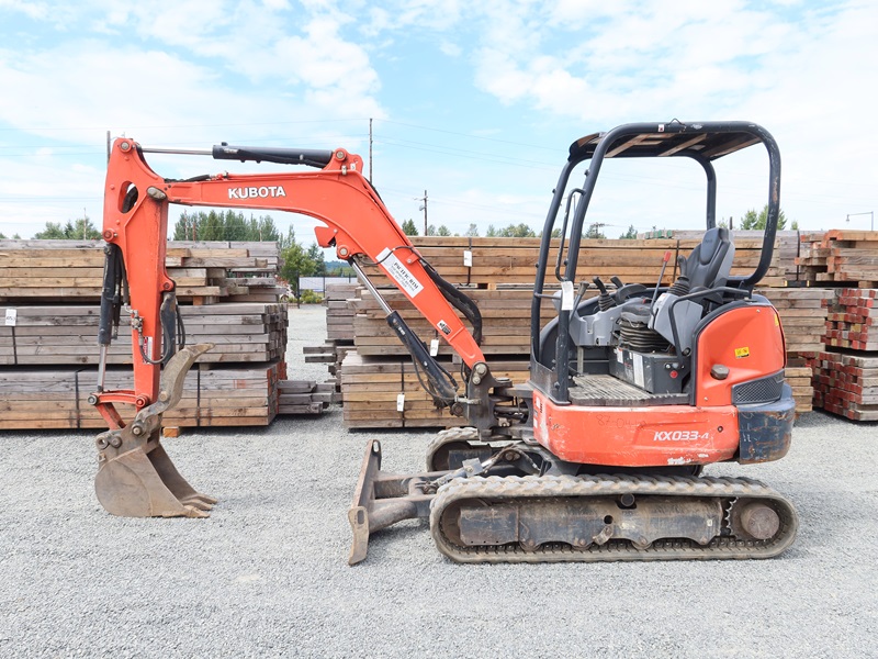 2017 KUBOTA KX0334 MINI HYDRAULIC EXCAVATOR MARYSVILLE HEAVY