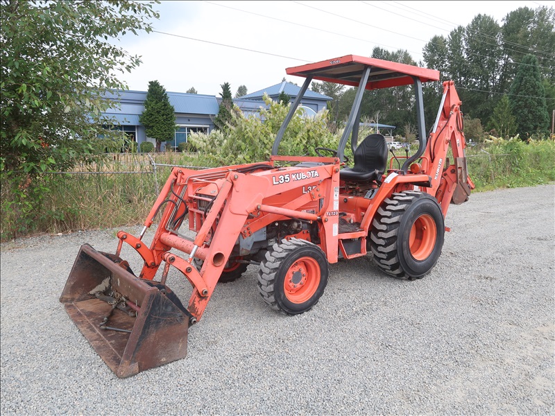 KUBOTA L35 LOADER BACKHOE 4WD KENMORE HEAVY EQUIPMENT, CONTRACTORS