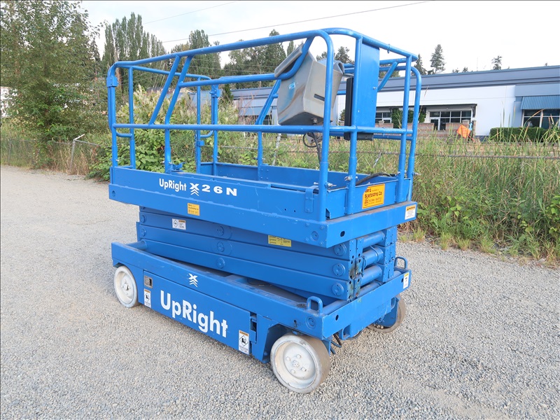 UPRIGHT X26N SCISSOR LIFT KENMORE HEAVY EQUIPMENT, CONTRACTORS