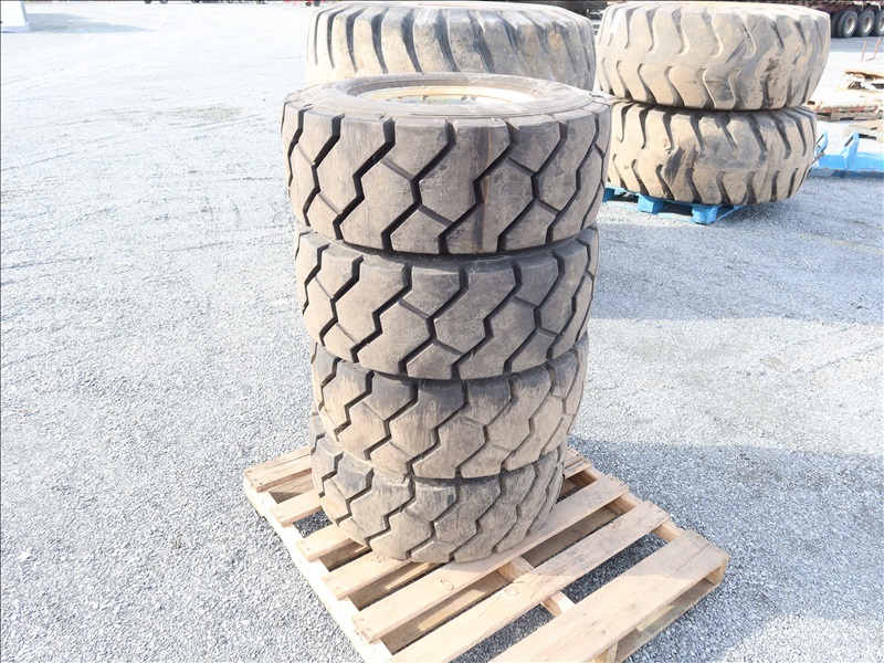 FORKLIFT RIMS AND TIRES, (315/70R/15) MARYSVILLE TOOLS & EQUIPMENT ONLINE AUCTION James G