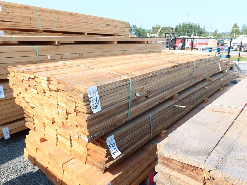 LOT, 1" X 4" FIR LUMBER AT VARIOUS LENGTHS FROM APPROX 8' TO 20' (NO REMOVAL UNTIL THURSDAY