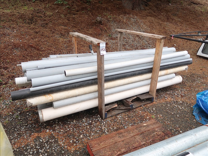 LOT, ASSORTED PVC CONDUIT & PIPE AT VARIOUS LENGTHS TO APPROX 10' (NO