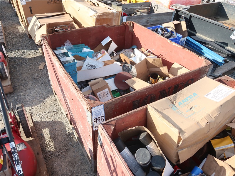 LOT, ASSORTED CONTRACTORS SUPPLIES (BIN NOT INCLUDED) KENMORE TOOLS