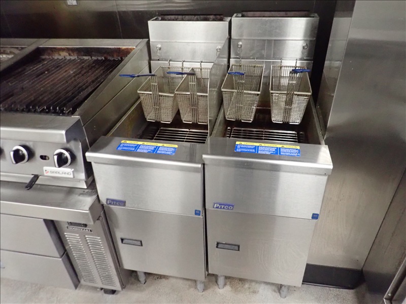 (2) 2019 PITCO SG14 16" 40 LB NATURAL GAS DEEP FRYERS BASALT ONLINE
