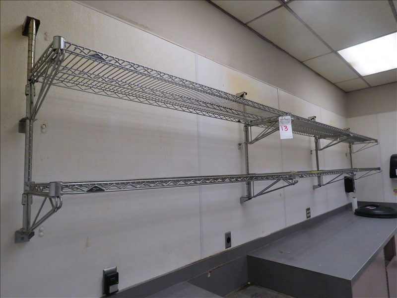 180" WALL MOUNTED METRO WIRE SHELVING BOULEVARD PARK THRIFTWAY